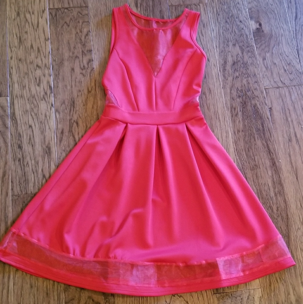 Red semi formal dress